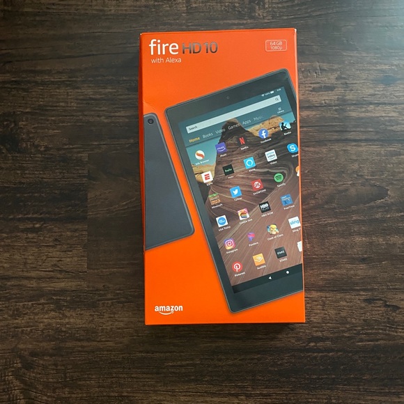 Amazon Fire HD 10 (9th generation) Tablet - 64 GB - 1080p - Black - Picture 1 of 10